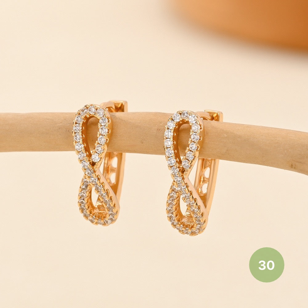 Golden Plain Hoop Earring