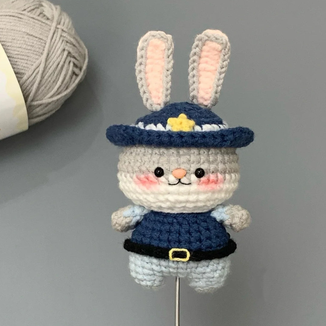 Judy Hopps Handmade Crocheted Doll