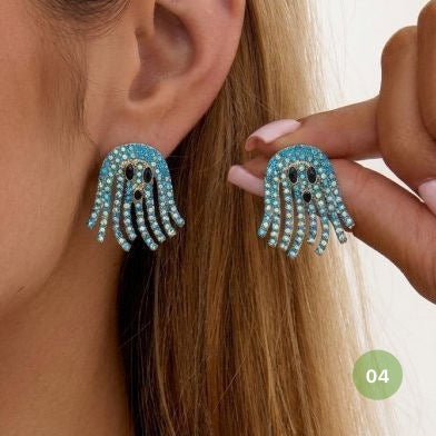 Shiny ghost Earrings