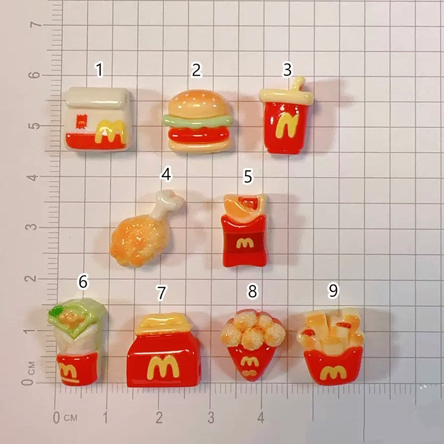 McDonad Cute Food Charms