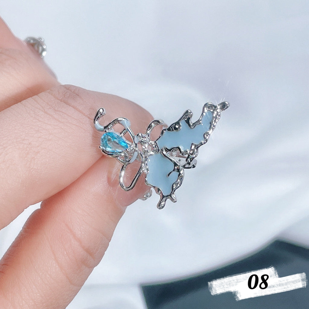 Dainty Butterfly Rings