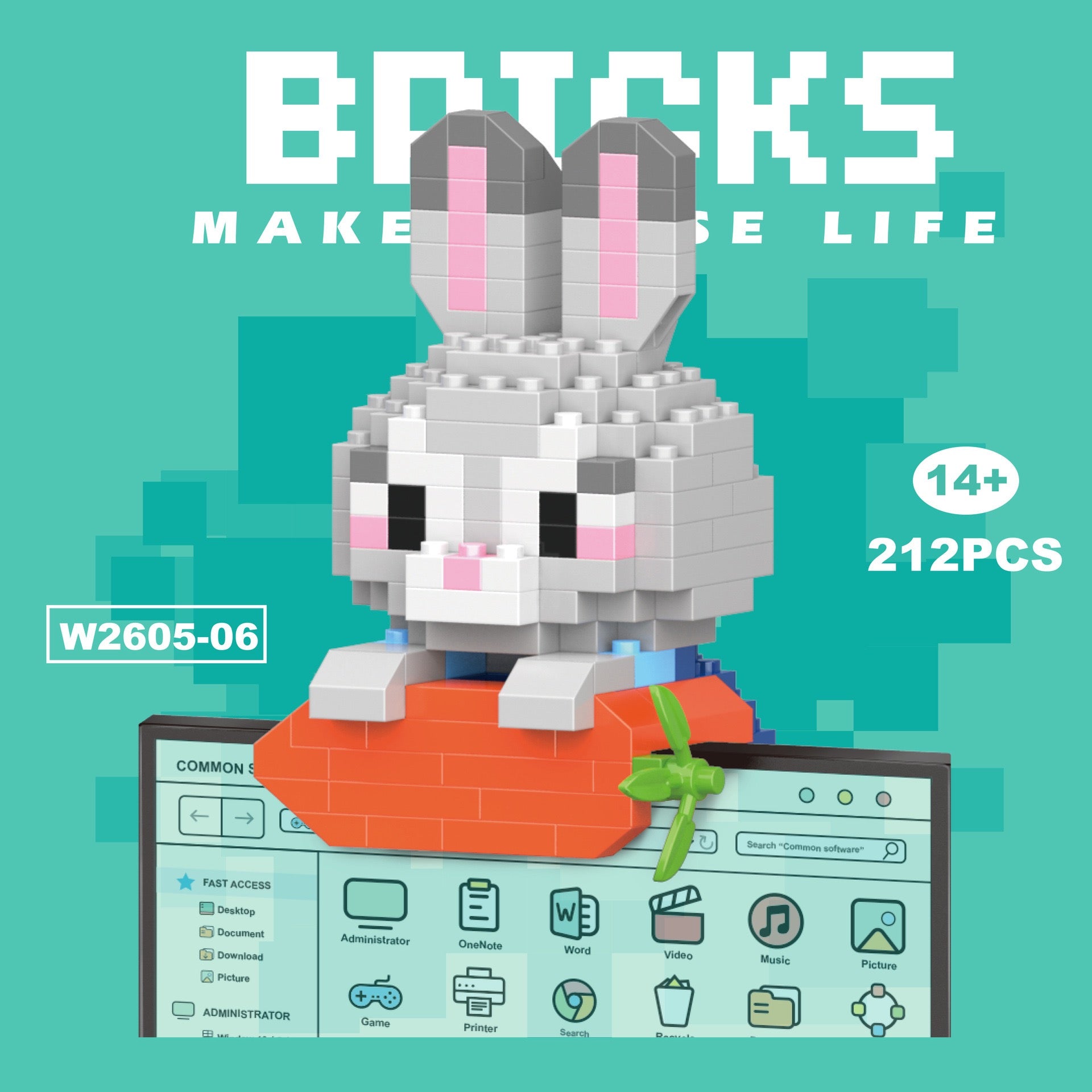 Small Building Bricks Le.go Gift