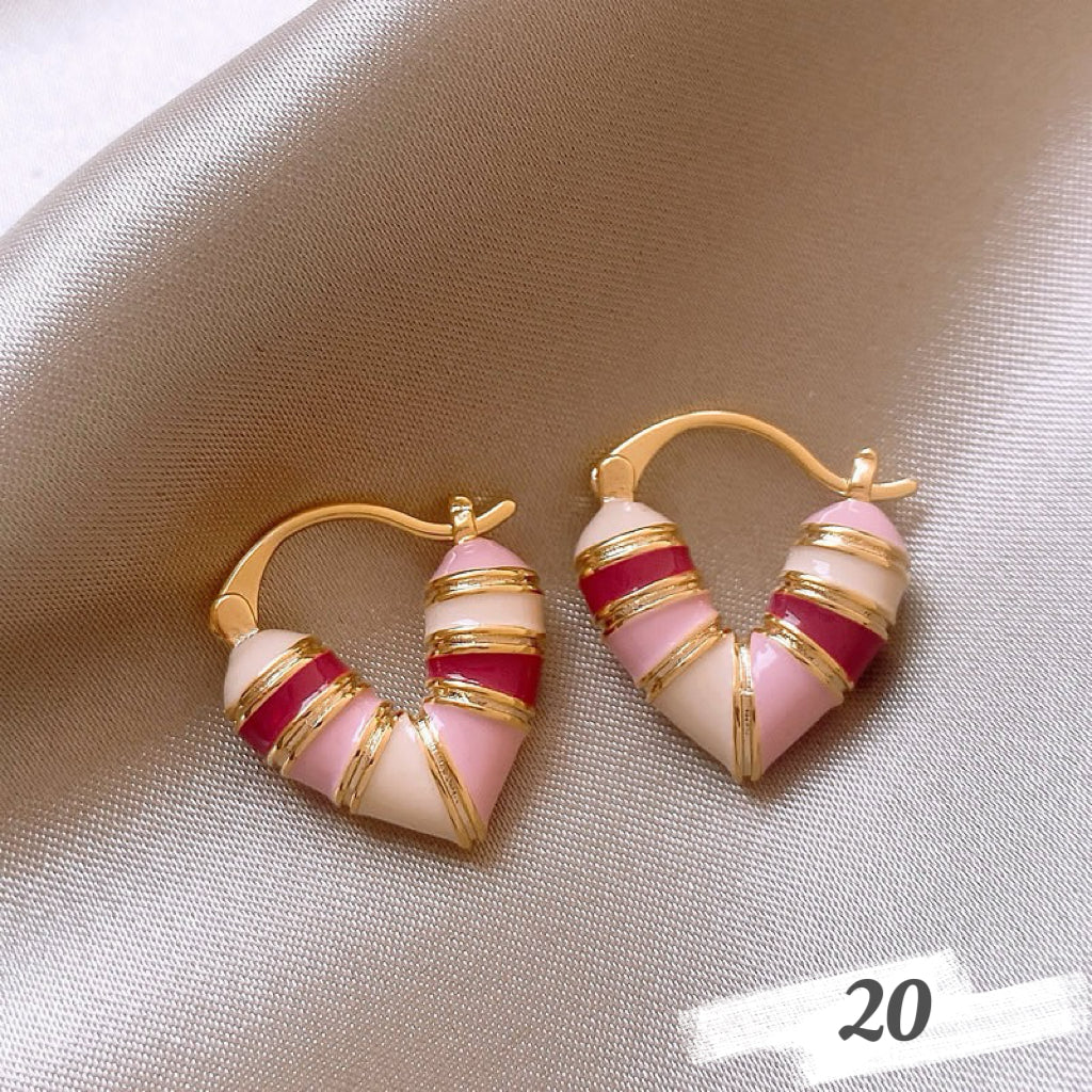 Vintage Oil Painting Style Earrings