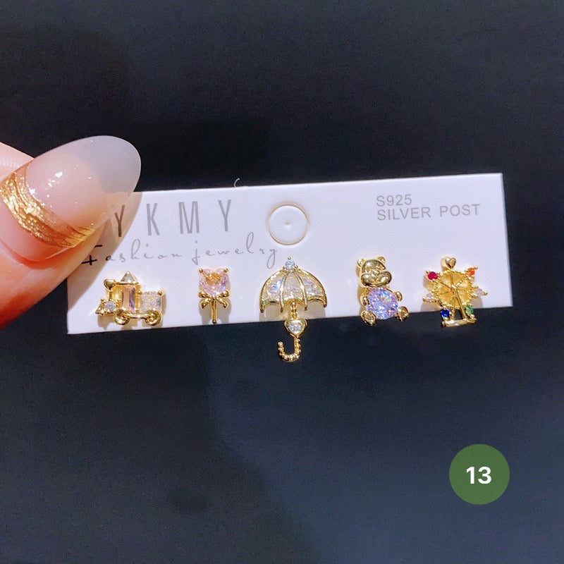 Cartoon Series Hoop Earrings