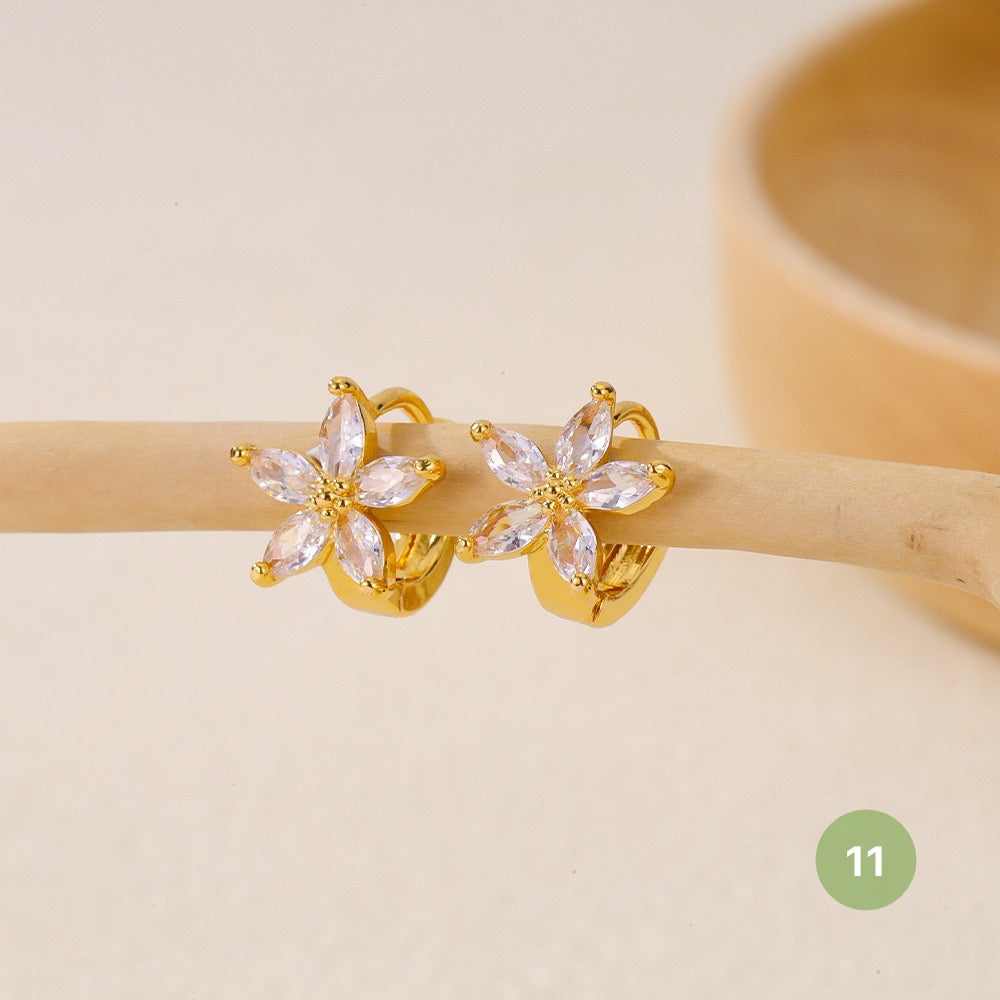 Golden Plain Hoop Earring
