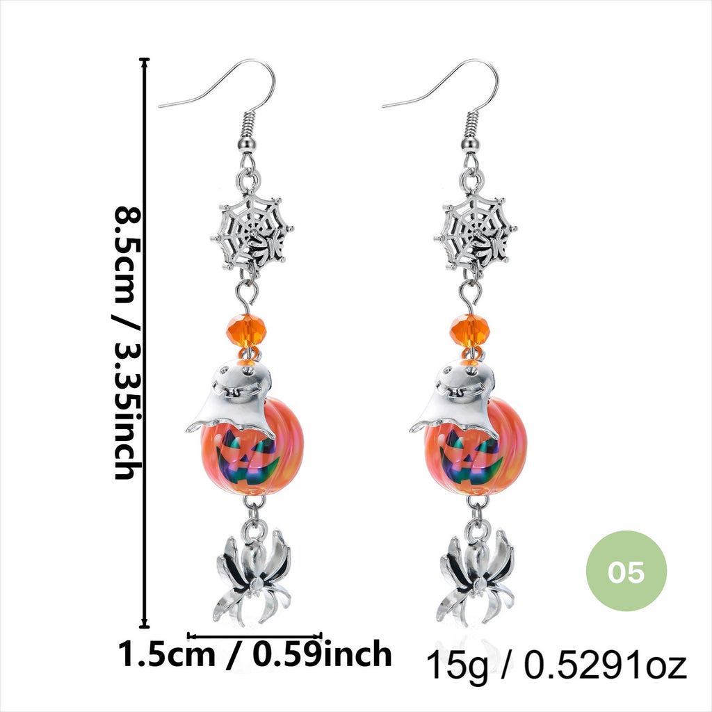 Halloween Spider Dangle Earrings