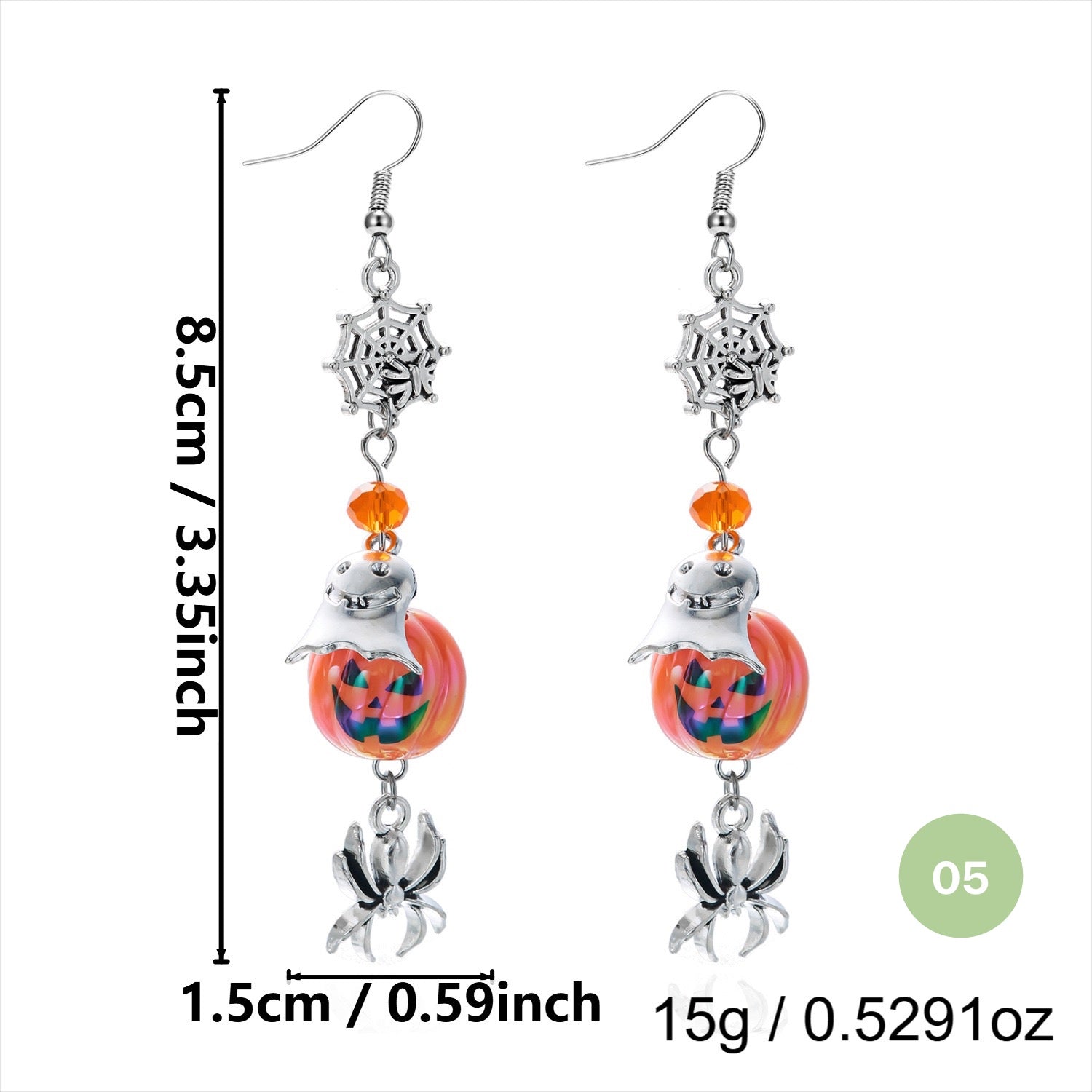 Halloween Spider Dangle Earrings