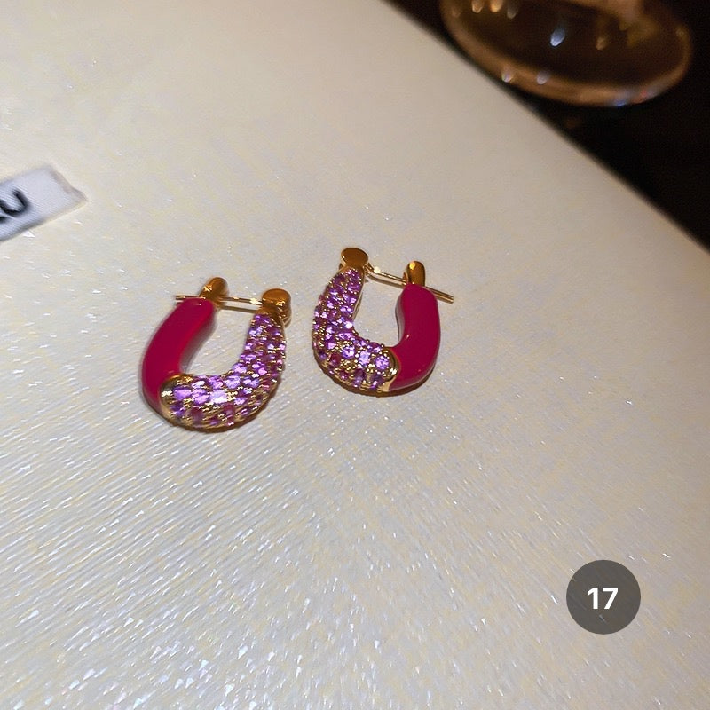 Purple Series Luxury Earrings