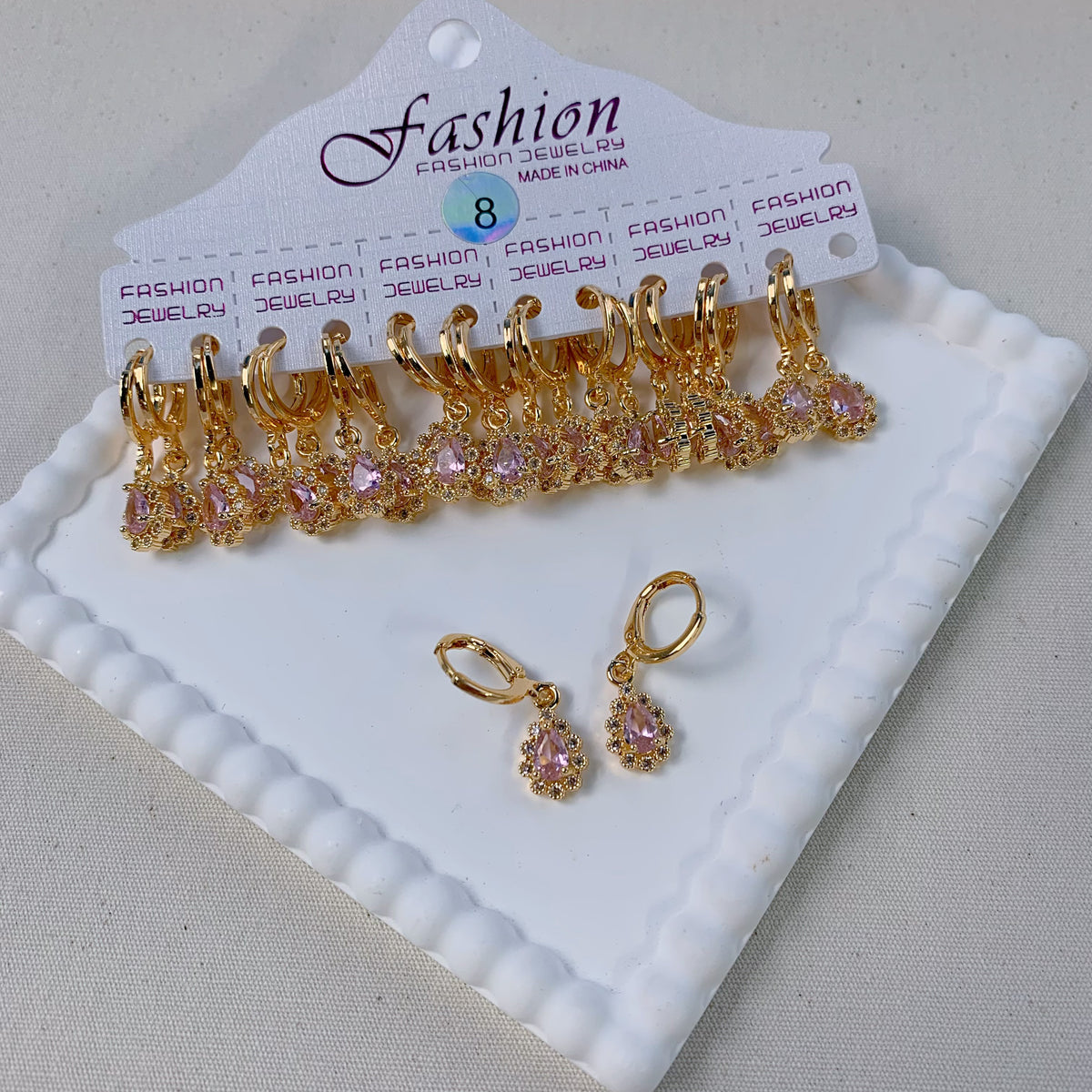 Dainty Dangle Hoop Earring