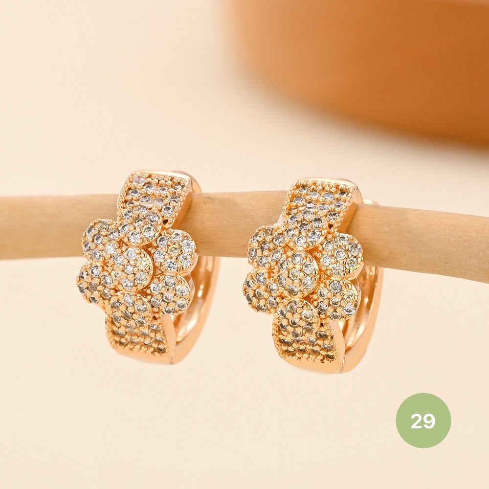 Golden Plain Hoop Earring