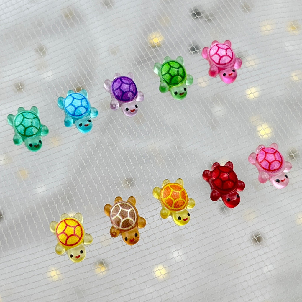 Mini turtle Charms (Glow in the dark)