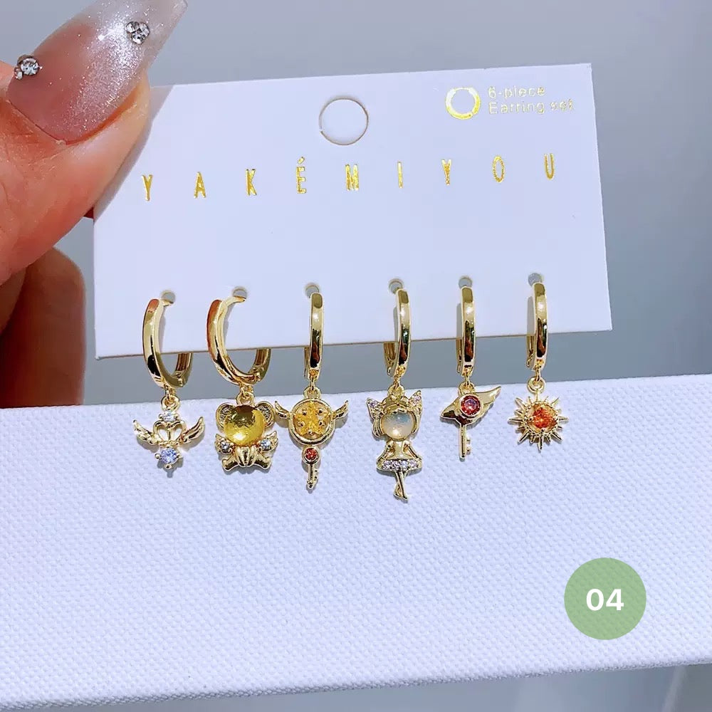 Cartoon Series Hoop Earrings