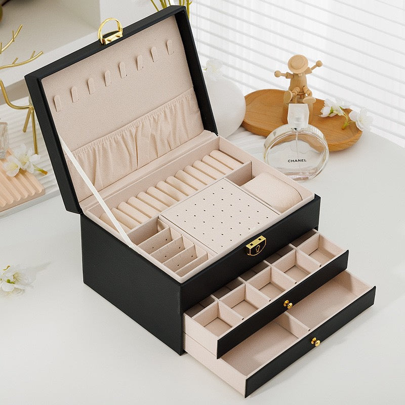 Fancy Three Layer Jewelry Box