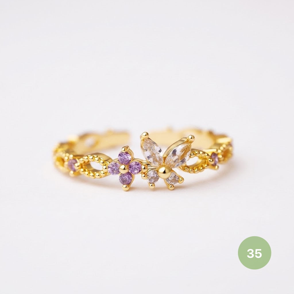 Dainty Rings - golden and silver