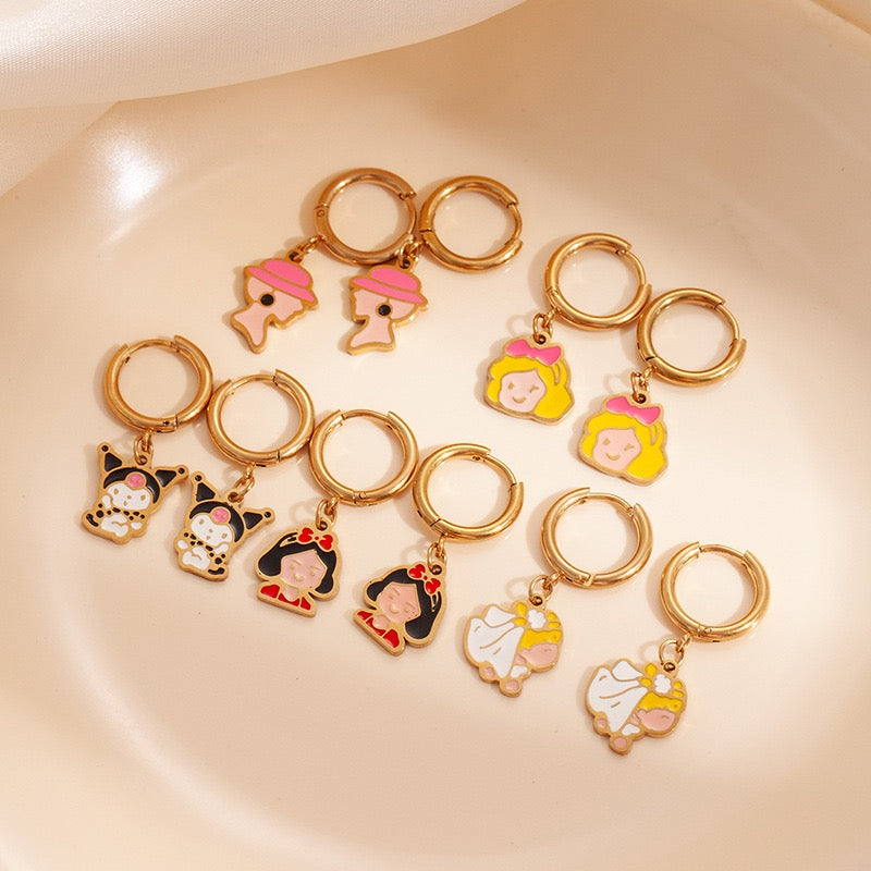 Cartoon Hoop Earring - Blind Bag