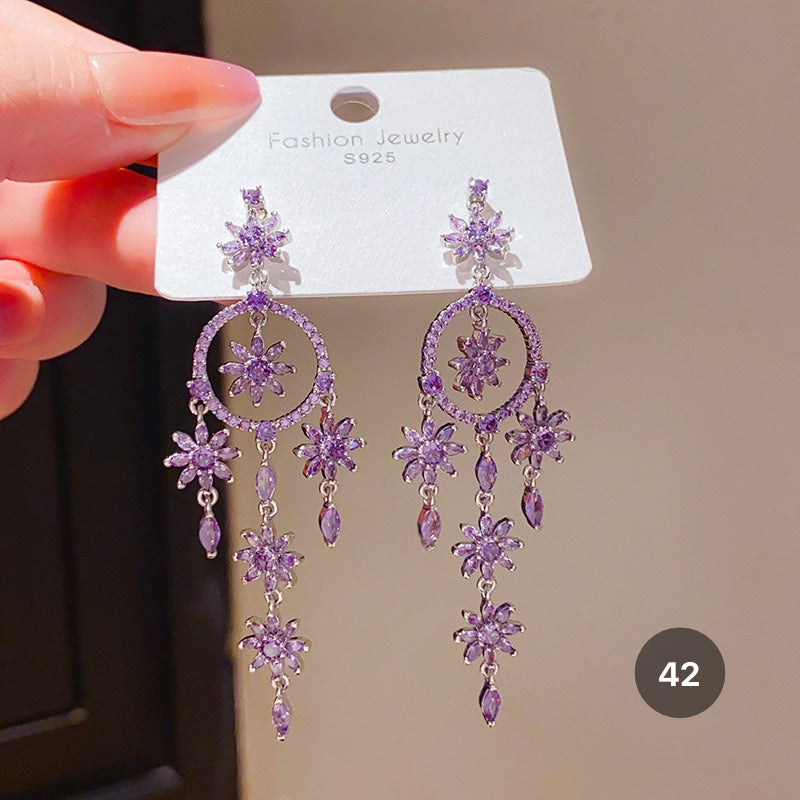 Purple Series Luxury Earrings