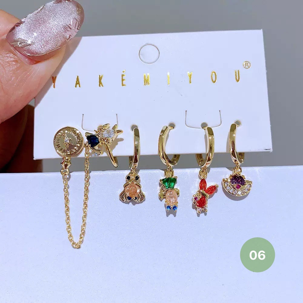 Cartoon Series Hoop Earrings