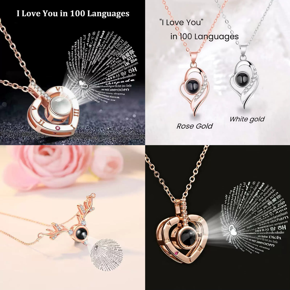 I love u in 100 languages Necklace - Blind Bag