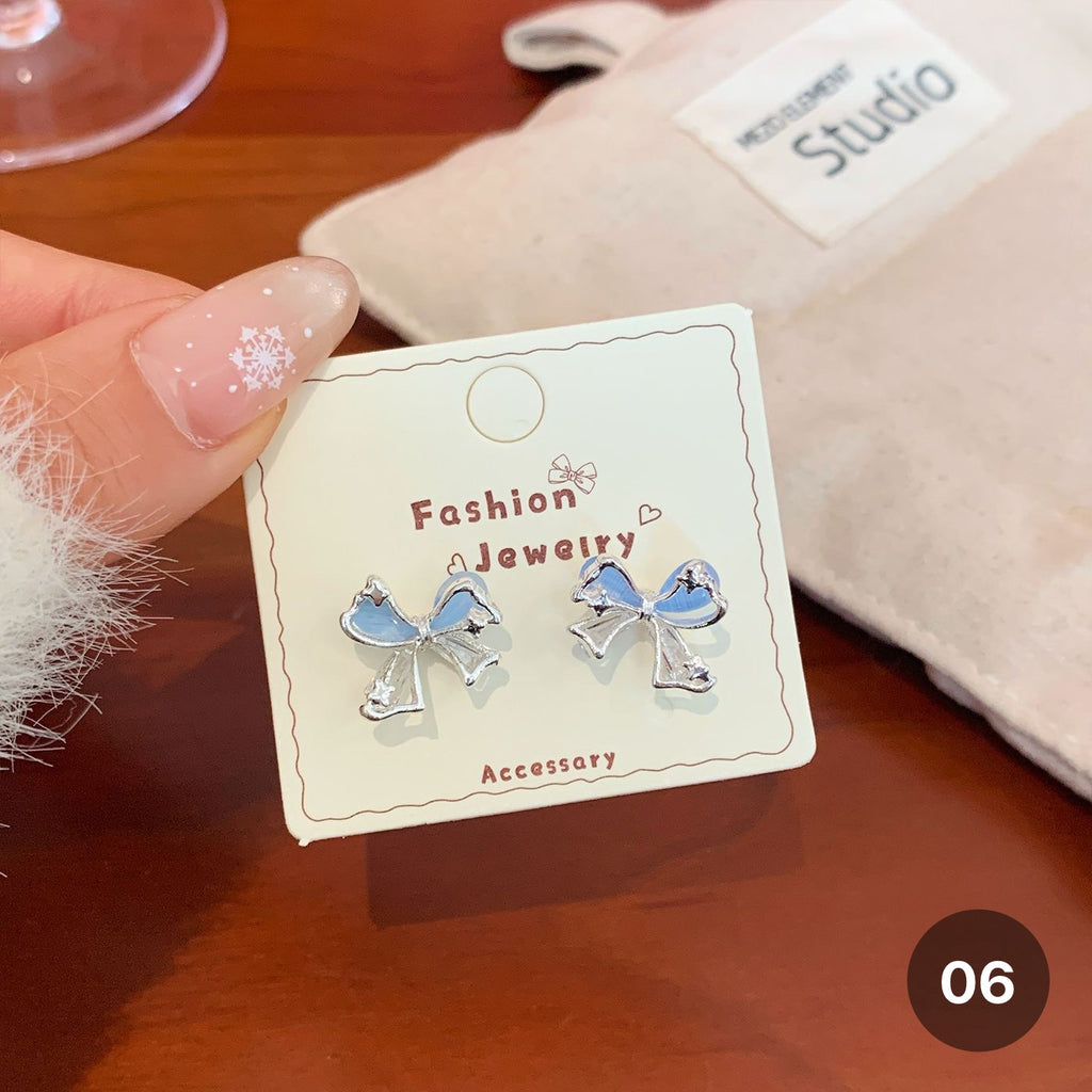 Cat eye Stone Series Earrings