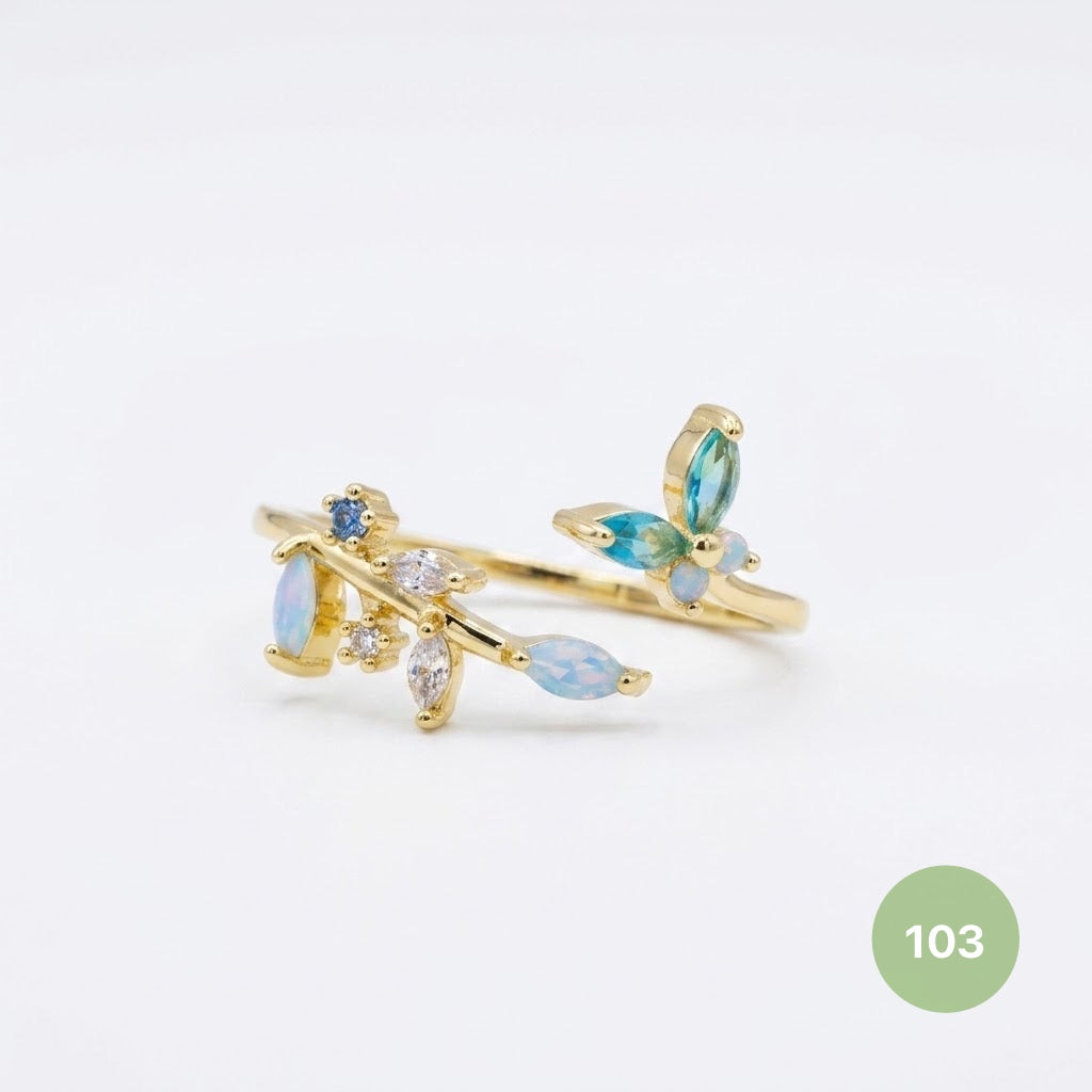 Dainty Rings - golden and silver
