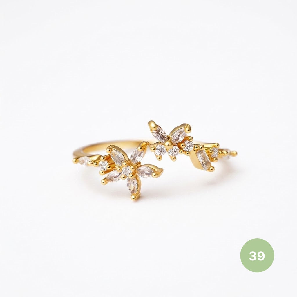 Dainty Rings - golden and silver