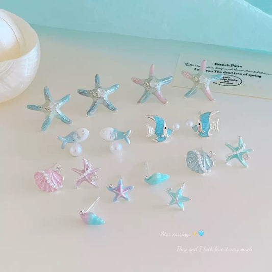 Ocean Series Stud Earrings