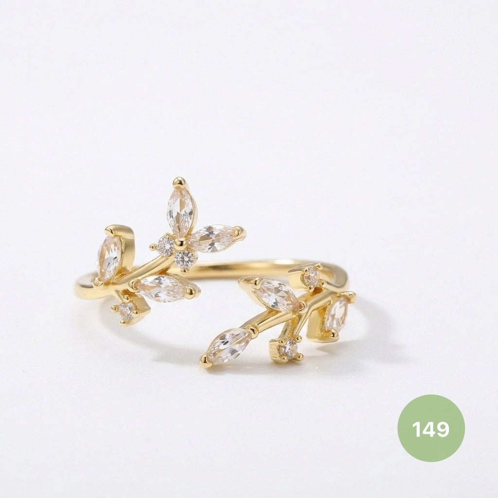Dainty Rings - golden and silver