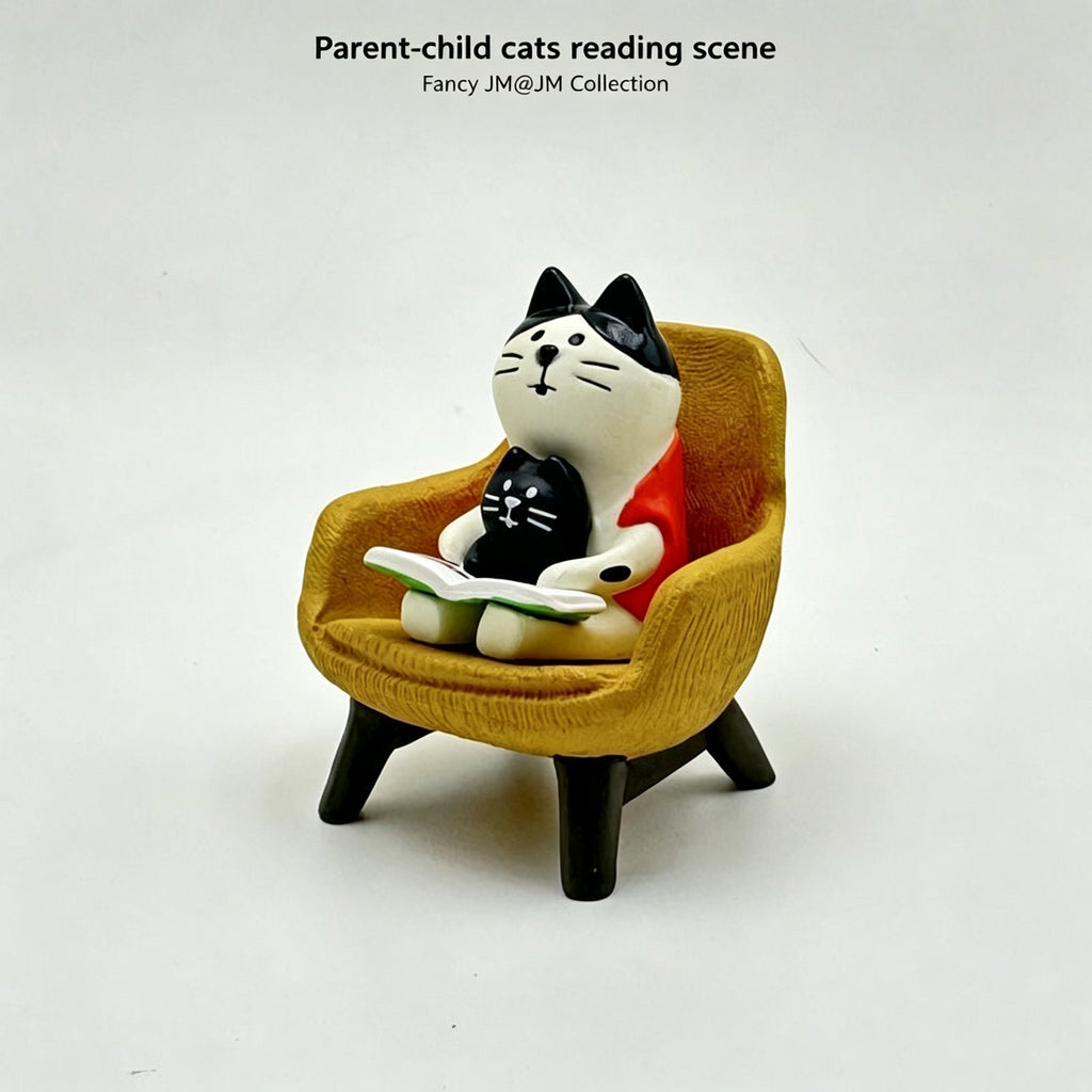 Cozy Sitting Cat  Figurines