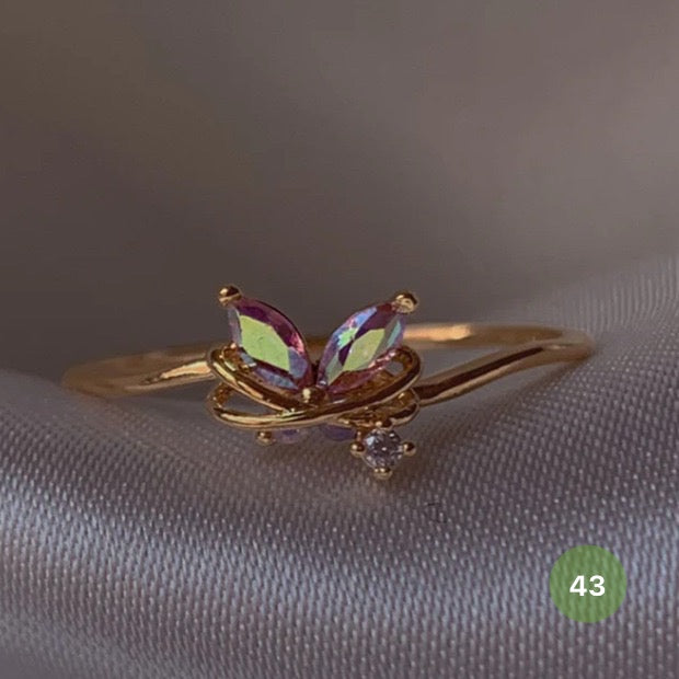 Dainty Rings - golden and silver