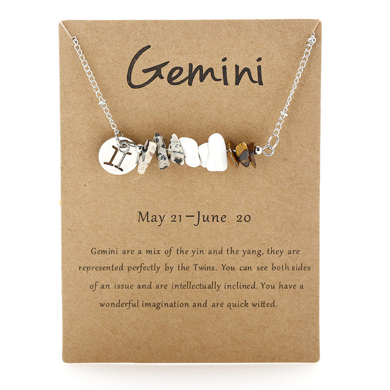 Zodiac Signs Crystal Necklace