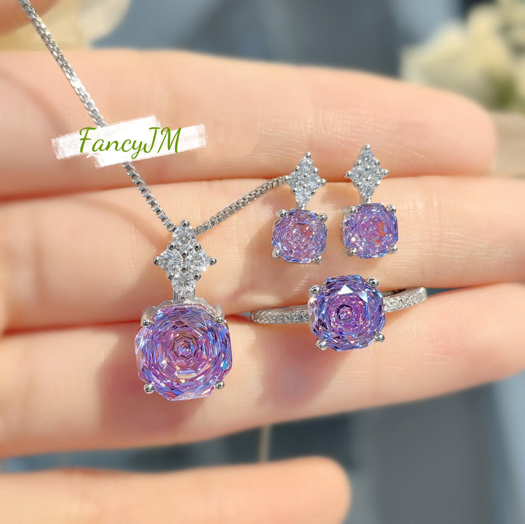 Rose Cut Luxury Jewelry Set