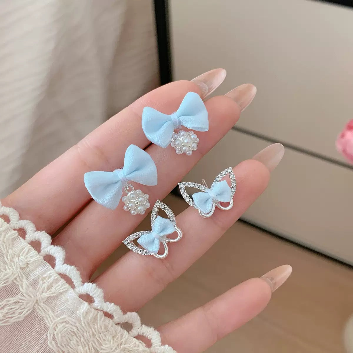 Ribbon Bow Series Earrings