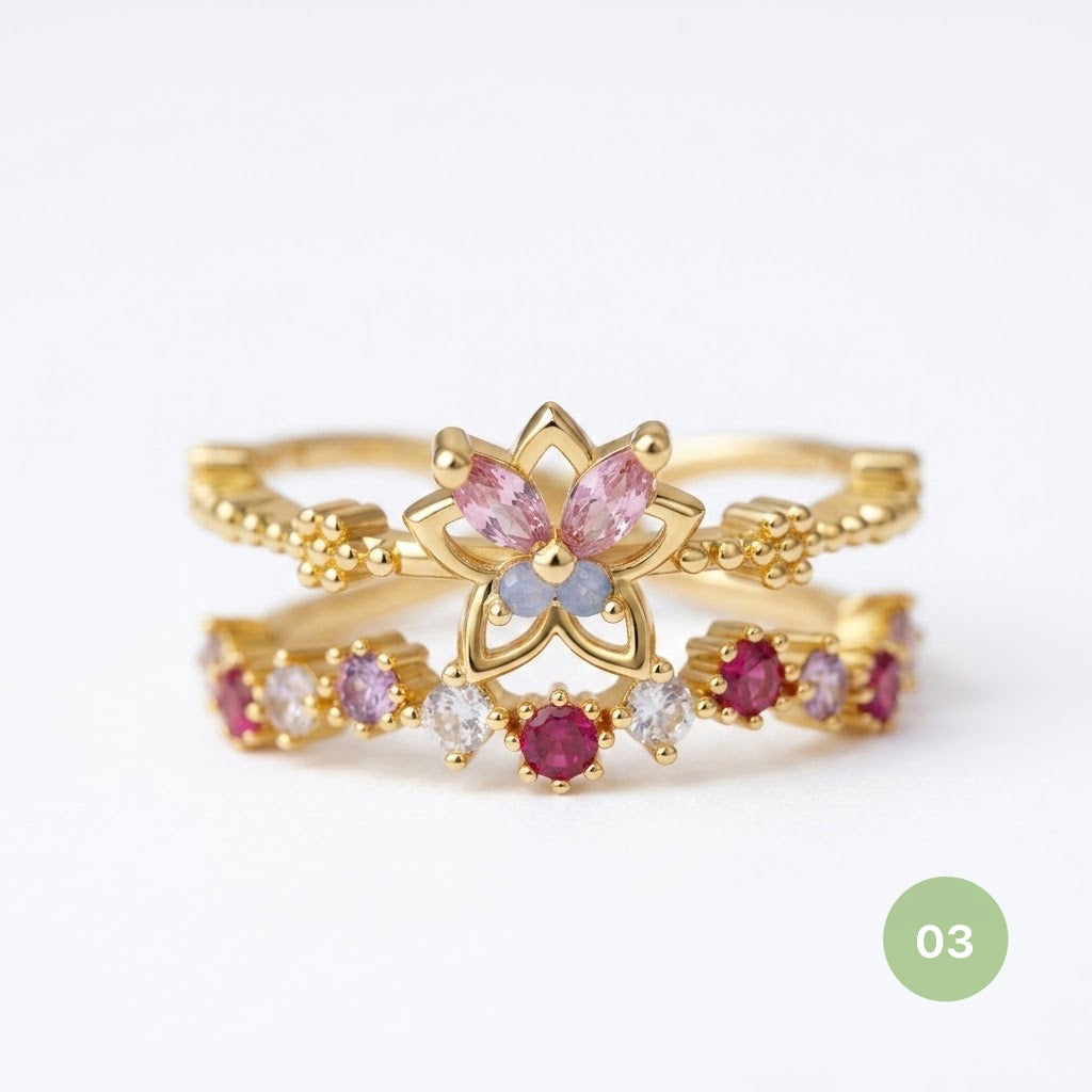 Dainty Rings - golden and silver