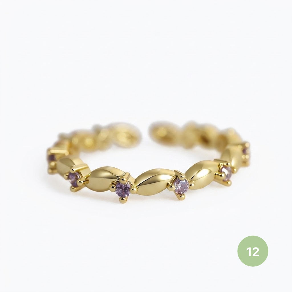 Dainty Rings - golden and silver