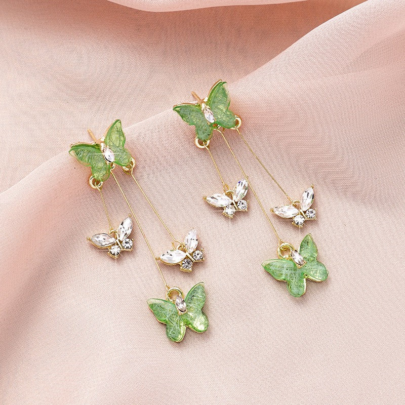 Fairycore triple layer Butterfly Earrings