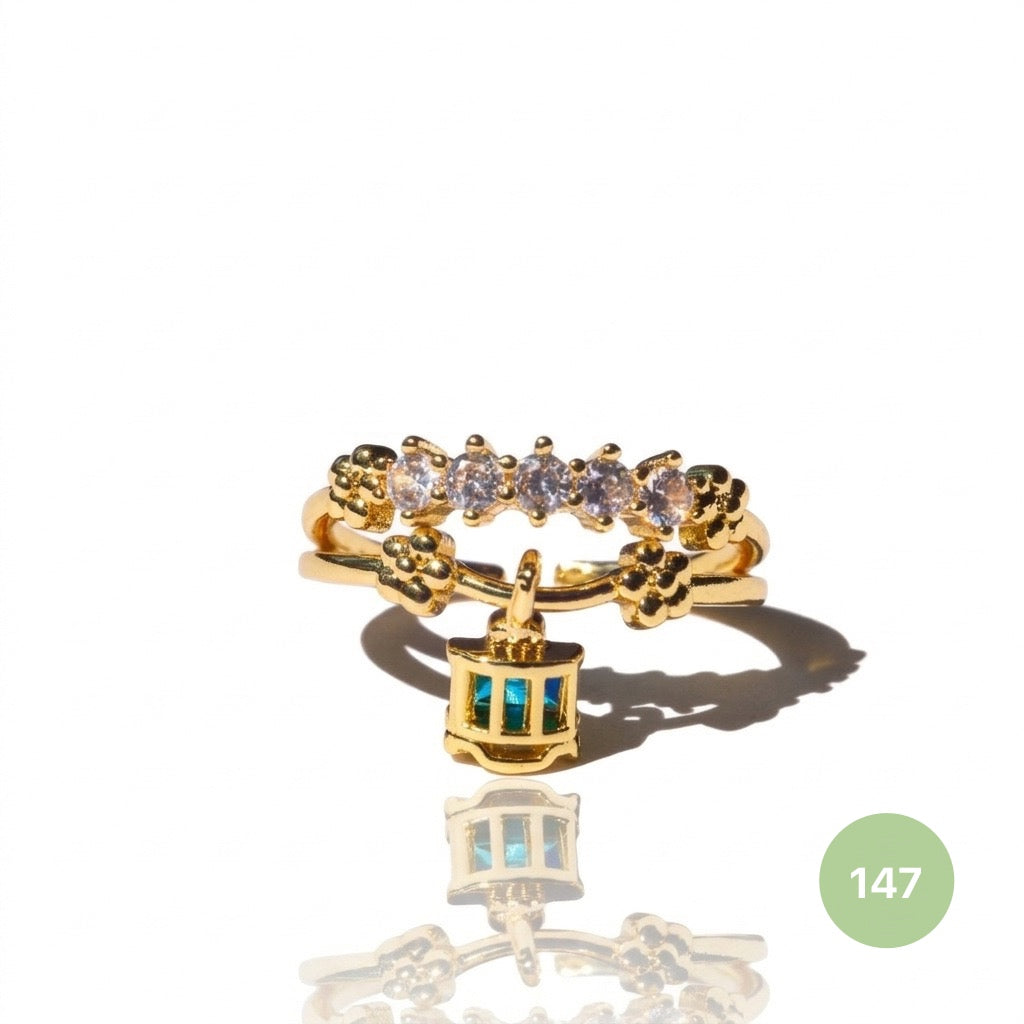 Dainty Rings - golden and silver