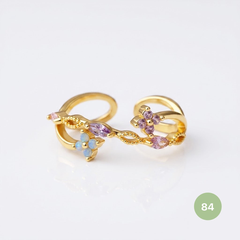 Dainty Rings - golden and silver