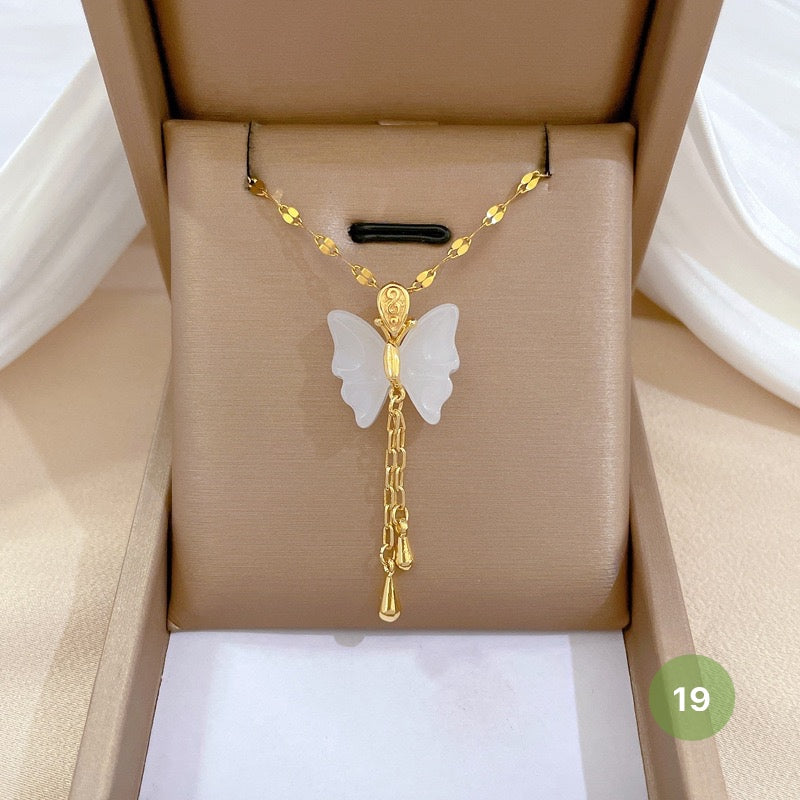Shiny Butterfly Necklace