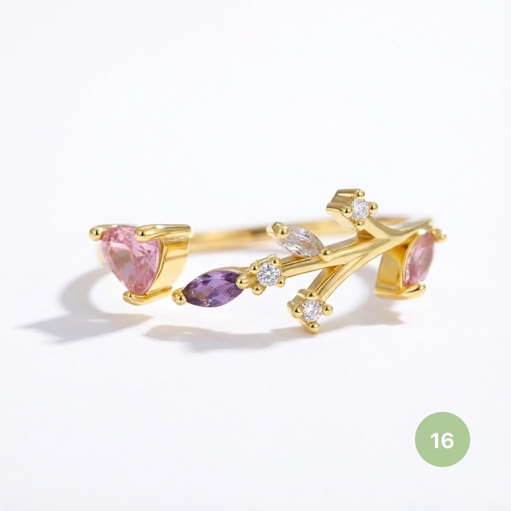 Dainty Rings - golden and silver