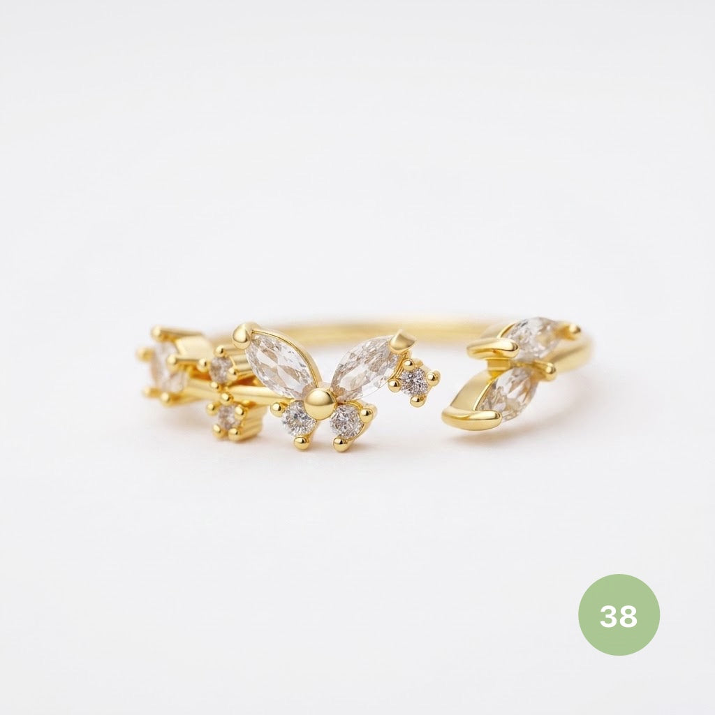 Dainty Rings - golden and silver