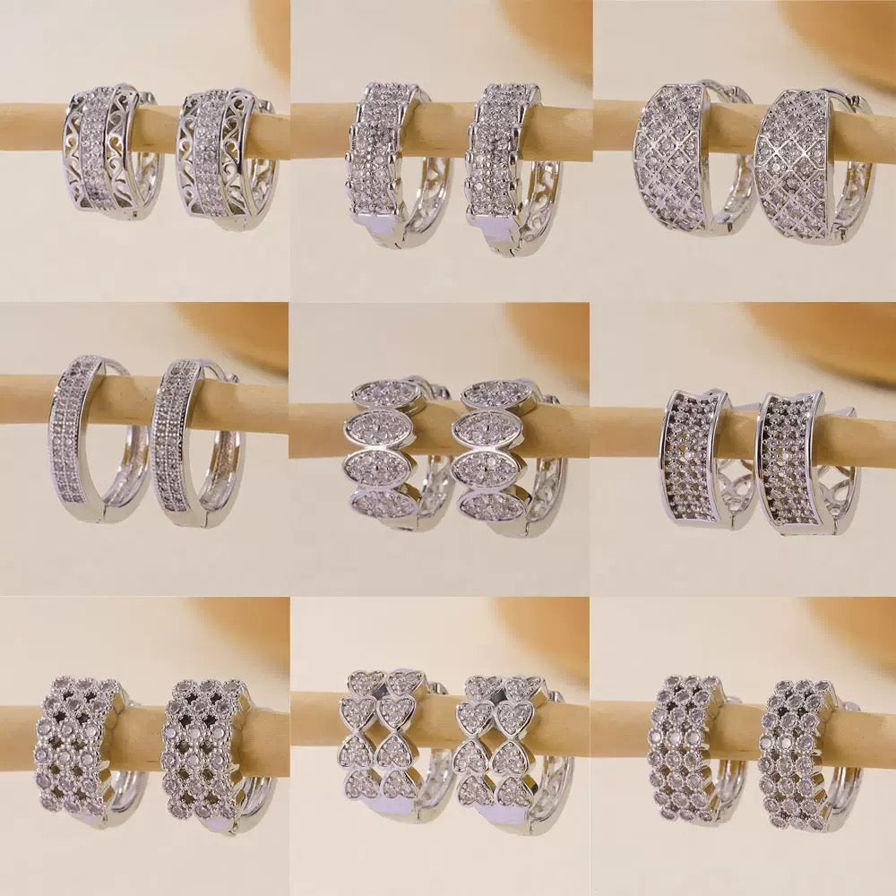 Silver Plain Hoop Earring