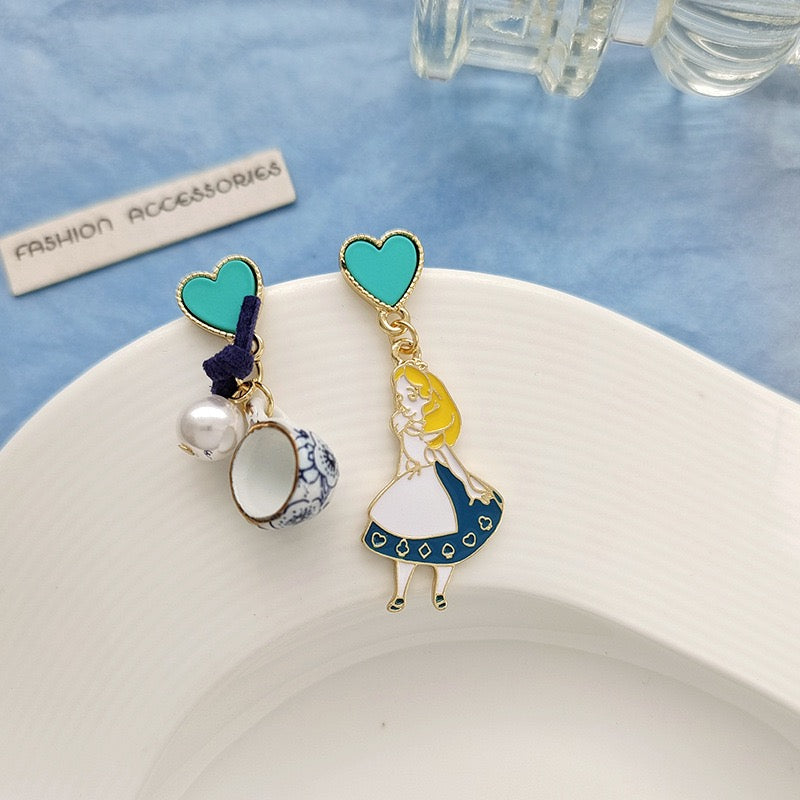 Princess and Teacup Earrings