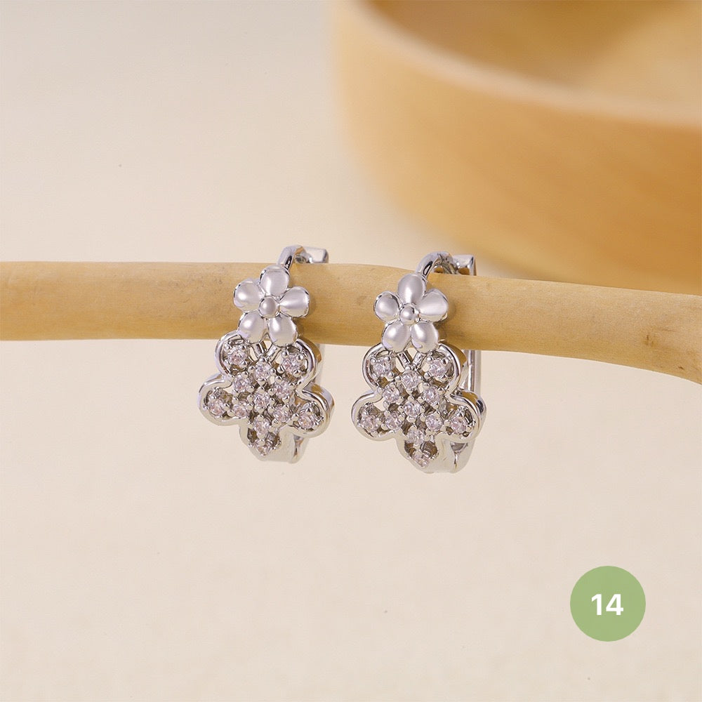 Silver Plain Hoop Earring