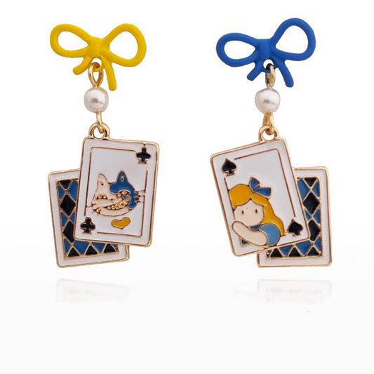 Poker Card Earrings