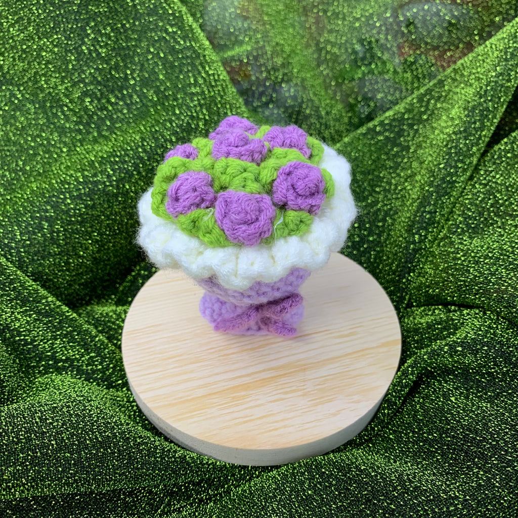 Flower Bouquet Crocheted Doll