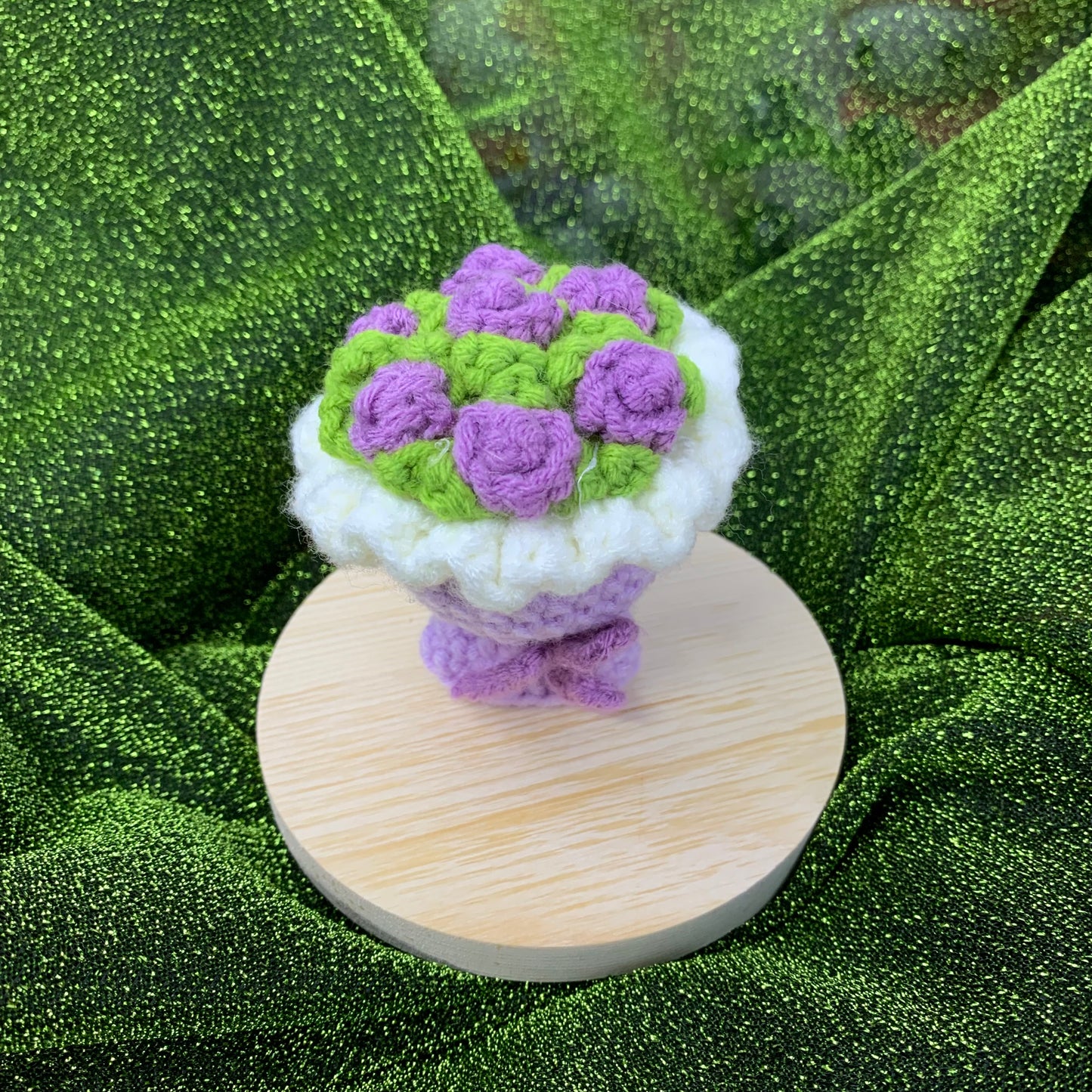 Flower Bouquet Crocheted Doll