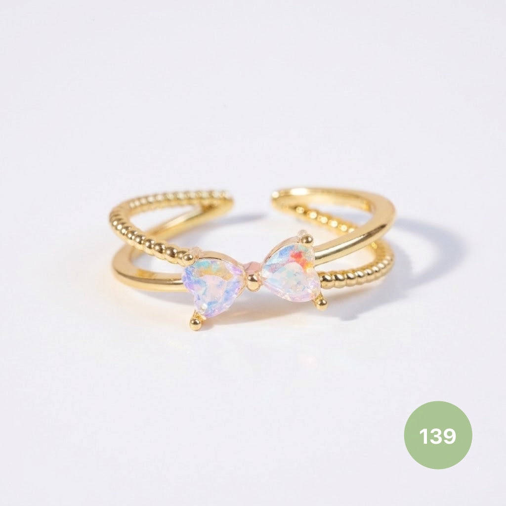 Dainty Rings - golden and silver
