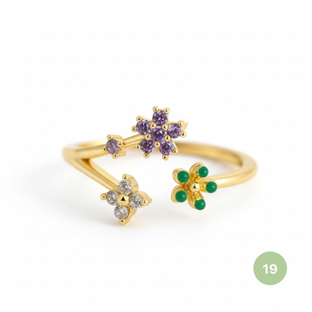 Dainty Rings - golden and silver