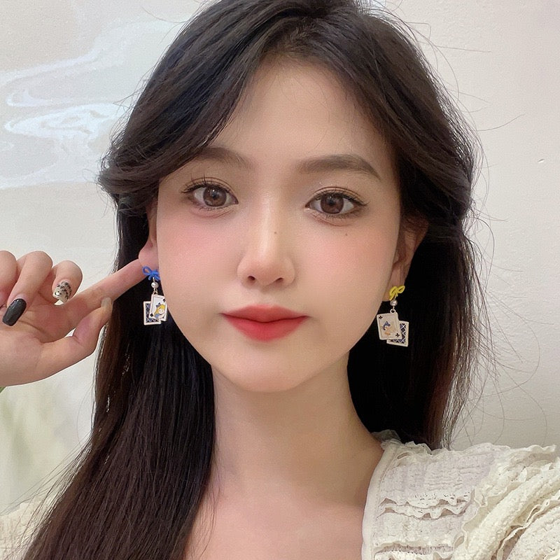 Poker Card Earrings