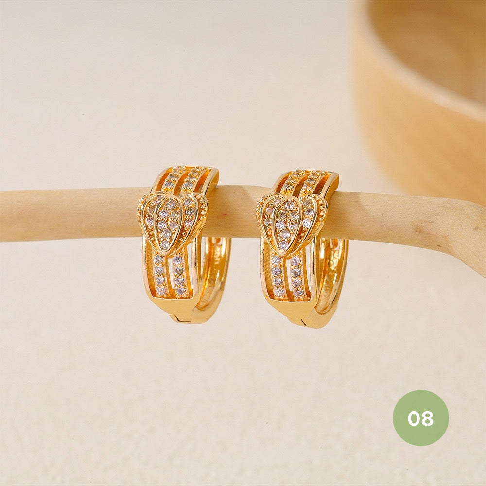 Golden Plain Hoop Earring